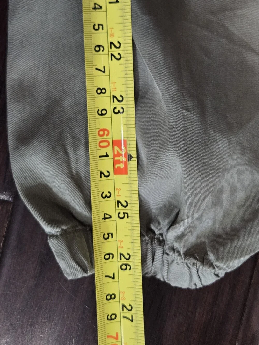 NWT Love Tree TENCEL Paperbag Tie Waist Jogger Pants Sage Green Size S Boho